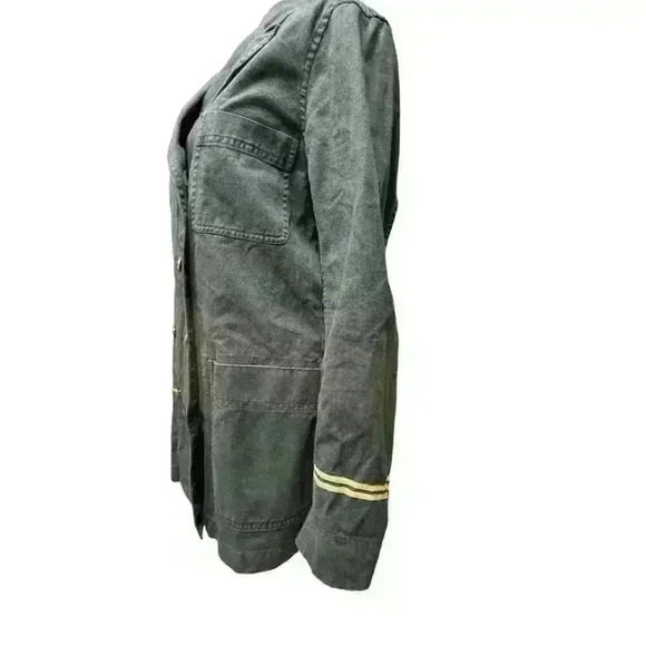 POLO by Ralph Lauren Black Cotton/Linen Military Jacket Coat Blazer Size 8 - Picture 3 of 16